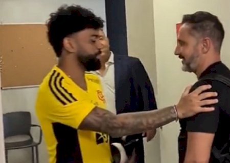 Vítor Pereira conhece instalações do CT do Flamengo e ouve de Gabigol: "Agora vai"; veja vídeo