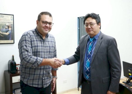 Dispensado por Lula, ex-superintendente  da PF/MS visita prefeitura de Dourados/MS