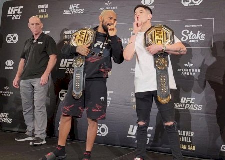 UFC 283: Deiveson provoca Moreno em encarada: "Eu sou seu papai"
