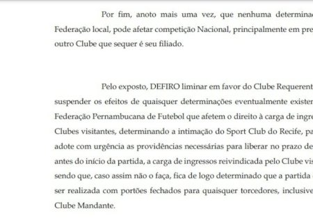 Jogo entre Sport e Bahia, pela Copa do Nordeste, corre risco de ser disputado de portões fechados
