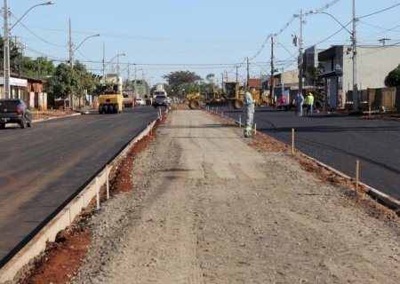 Obra financiada e executada pelo Governo do Estado, com contrapartida da Prefeitura de Dourados segue a todo vapor
