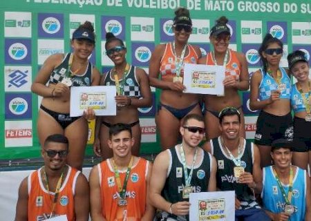 Atletas da Capital e Bela Vista vencem 1ª etapa do Circuito Estadual de Vôlei