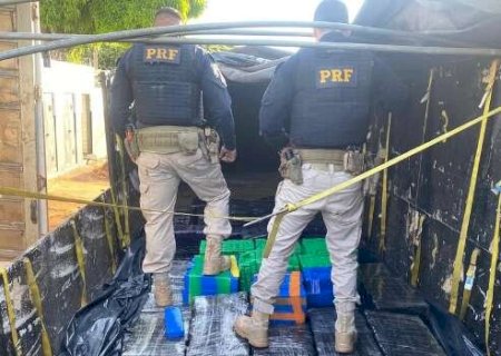 Carregada em MS, carreta levaria 2,1 toneladas de maconha para o litoral