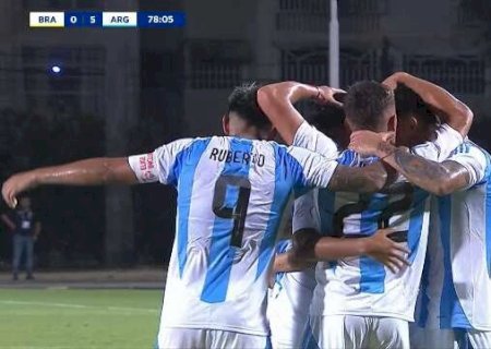 Argentina goleia a Sele&ccedil;&atilde;o Brasileira na estreia do Sul-Americano Sub-20