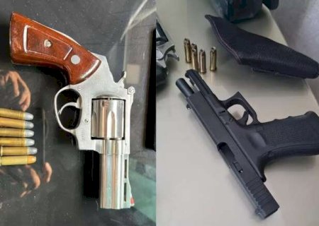 Dois s&atilde;o presos com armas em a&ccedil;&atilde;o do Gaeco, entre elas, uma 9 mm de uso restrito
