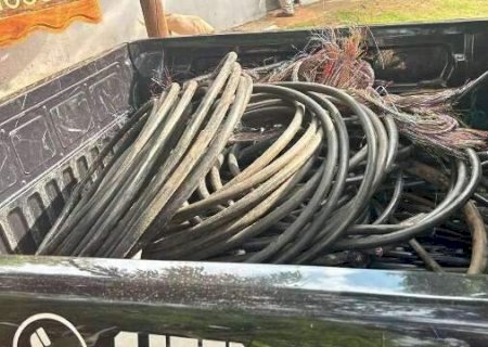 "Ouro": em um ano, guardas apreendem 1,5 tonelada de fios de cobres furtados