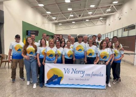 Aos 97 anos, Nercy decidiu celebrar a vida com toda fam&iacute;lia em cruzeiro