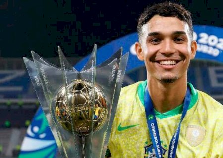 Pilar na conquista do Sul-Americano Sub-20, zagueiro de MS comemora t&iacute;tulo