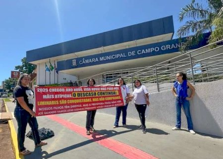 M&atilde;es foram &agrave; C&acirc;mara protestar por leite e fraldas para crian&ccedil;as