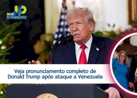 Veja pronunciamento completo de Donald Trump após ataque a Venezuela