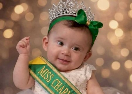 Bebê de 4 meses de MS conquista coroa do Miss Charminho Brasil