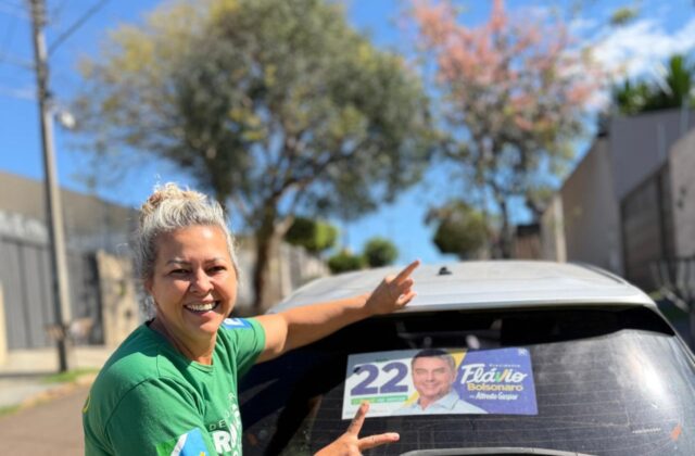Maria do Carmo, coordenadora do comitê de campanha do deputado Rodolfo Nogueira (PL). (Pietra Dorneles, Jornal Midiamax)